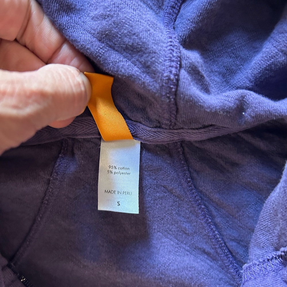 Lucy purple women’s half- zip sweater- small - Picture 6 of 7